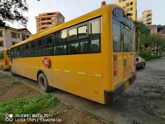 الحافلات المدرسية القديمة 50 مقعدًا تستخدم حافلة مدرسية Yuchai Engine Mini Coach Airbag