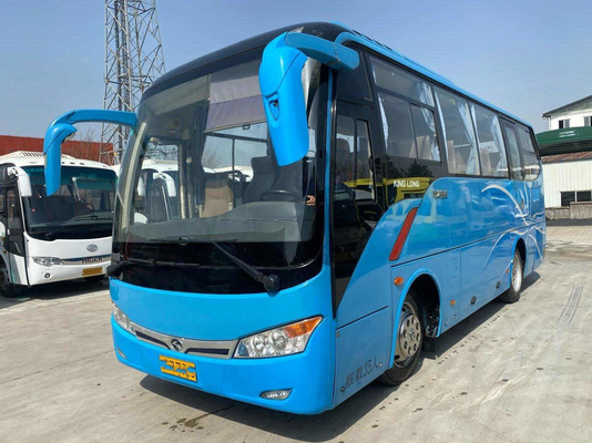 تستخدم Kinglong Coach Bus LHD Front Engine XMQ6802 Yuchai Engine حافلة مستعملة