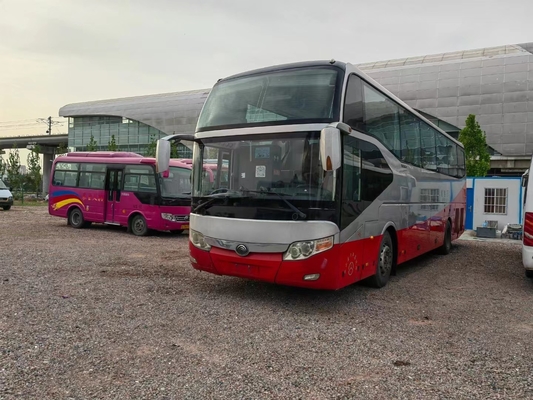 ZK6127 تستخدم Yutong Coach Bus Air Bag Suspension 55seats ببابين