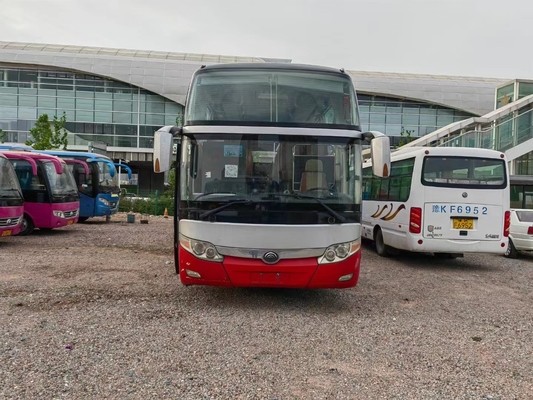 ZK6127 تستخدم Yutong Coach Bus Air Bag Suspension 55seats ببابين