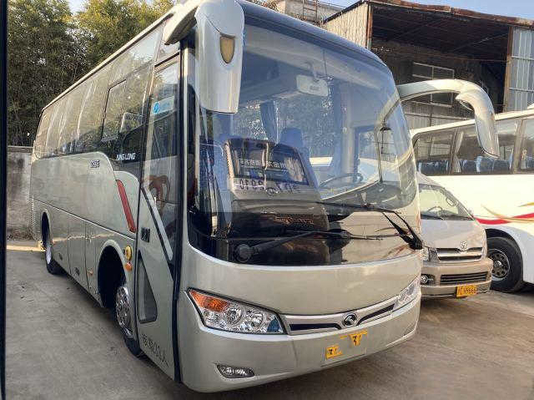 Kinglong الحافلات المستعملة XMQ6802 Tour Bus 33seats Yuchai Engine Bus مع ناقل الحركة اليدوي