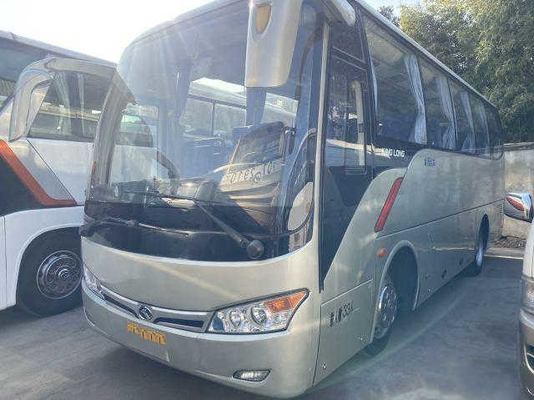 Kinglong الحافلات المستعملة XMQ6802 Tour Bus 33seats Yuchai Engine Bus مع ناقل الحركة اليدوي