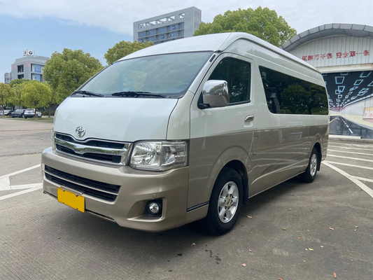 جودة  Toyota Hiace 13-Seater Left-Hand Drive Electric Mid-Door Euro 4 Standard Champagne Gold Minibus مصنع