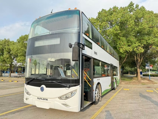 جودة  Used Tour Bus Luxury 37 Seats Double Floor RHD Weichai Engine Diesel Coach Bus Sunlong SLK6126 مصنع