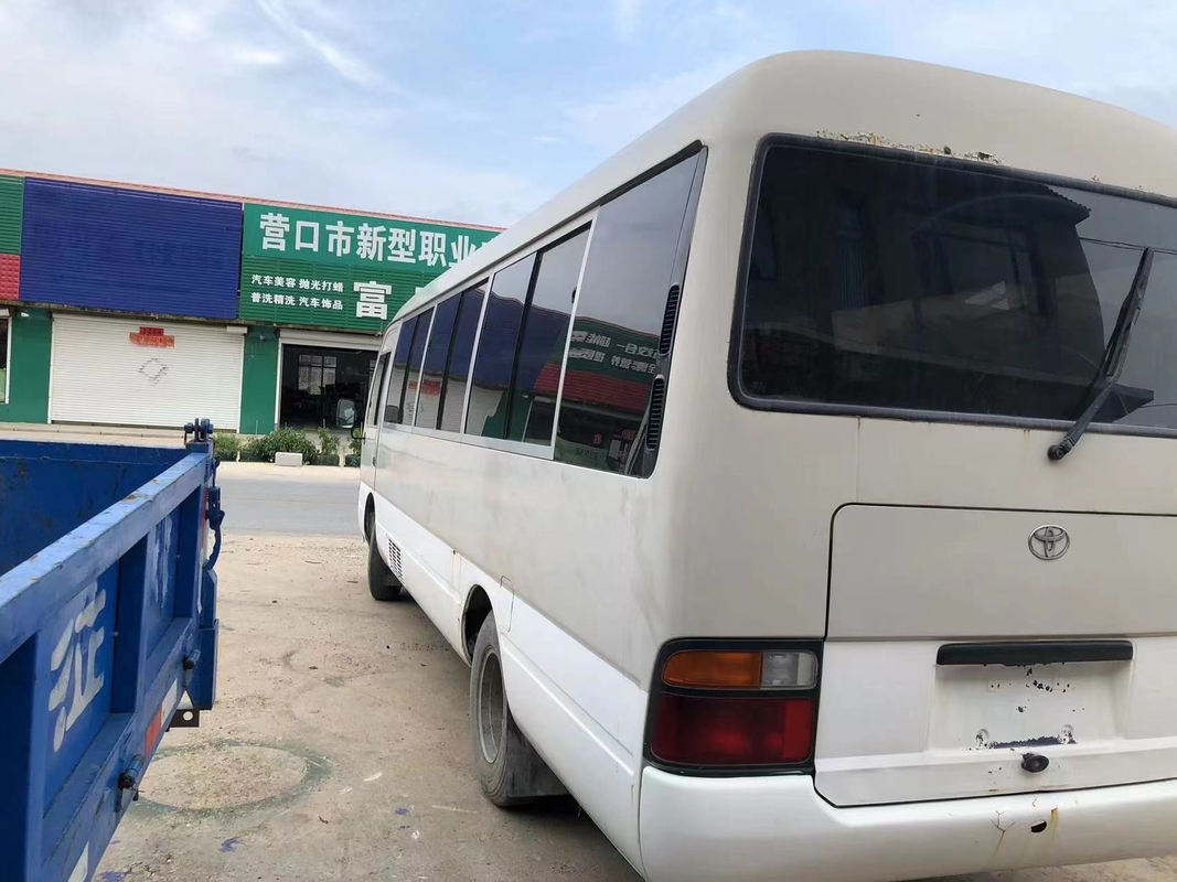 محرك اليد اليسرى يستخدم Toyota Coaster Bus Front Engine 30 Seat Bus for Business