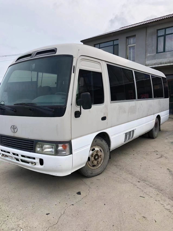 محرك اليد اليسرى يستخدم Toyota Coaster Bus Front Engine 30 Seat Bus for Business