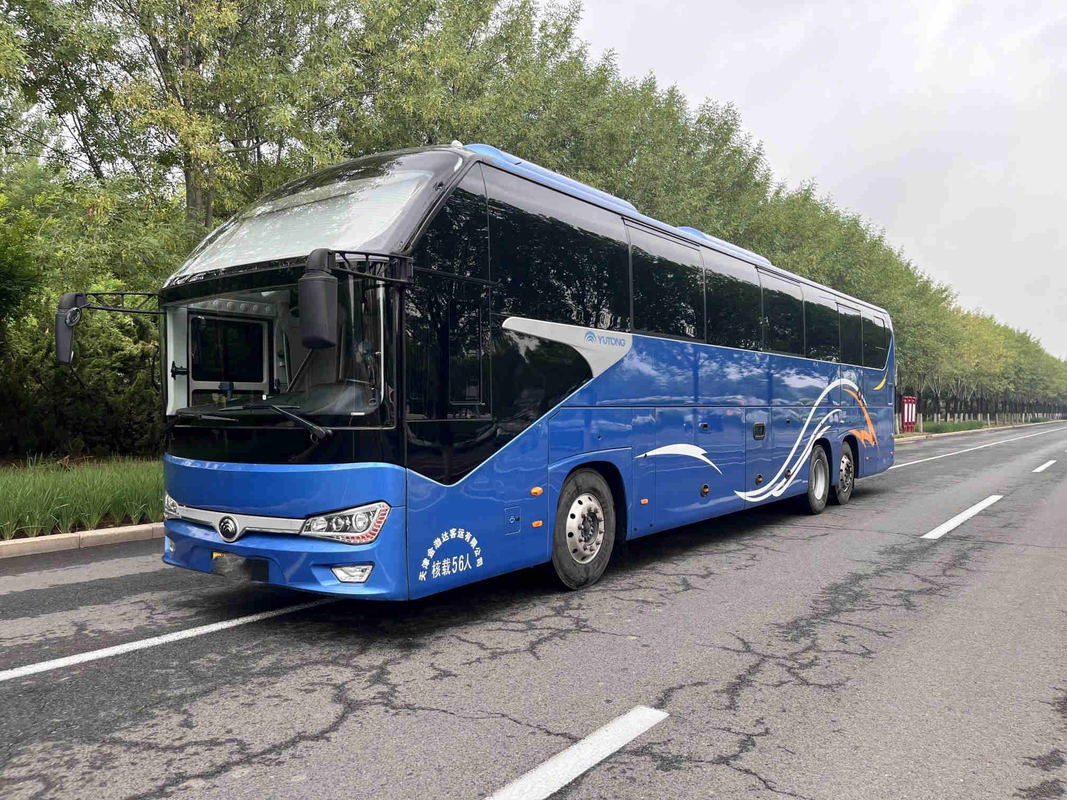 الحافلة ذات الطابقين لمشاهدة معالم المدينة Yutong ZK6148 الحافلة الخلفية 56 مقعدًا لسائق اليد اليسرى