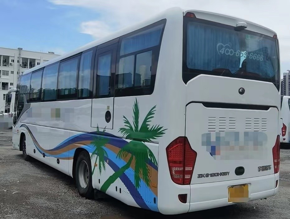 2019 سنة 50 مقاعد مستعملة Yutong Bus Zk6120 Coach Weichai Engine Euro V الانبعاثات Lhd التوجيه