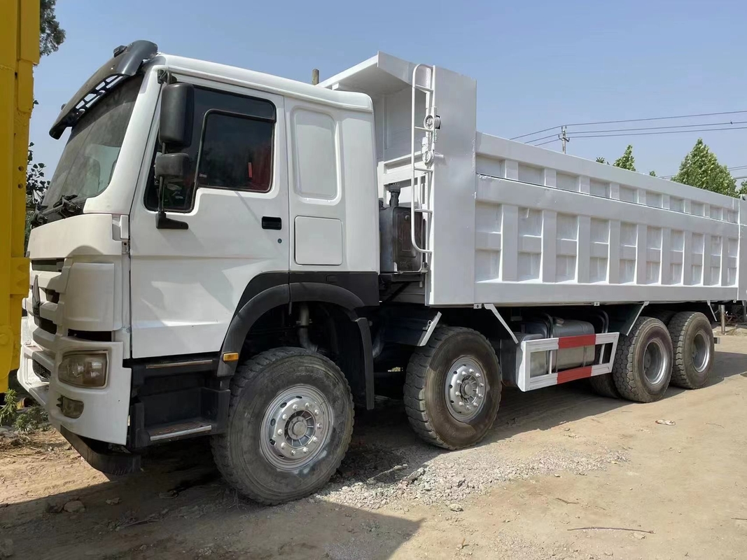 8 * 4 مستعملة شاحنة قلابة 40 طن Mitsubishi Fuso 12 Wheels مستعمل شاحنة 380HP