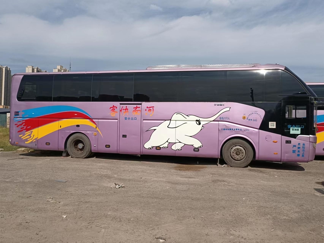 53 مقعدًا RHD LHD حافلة سياحية مستعملة محرك خلفي Yutong Zk6122 Weichai WP.10 247kw أبواب مزدوجة