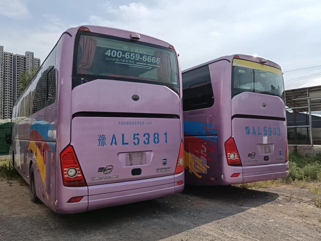 53 مقعدًا RHD LHD حافلة سياحية مستعملة محرك خلفي Yutong Zk6122 Weichai WP.10 247kw أبواب مزدوجة