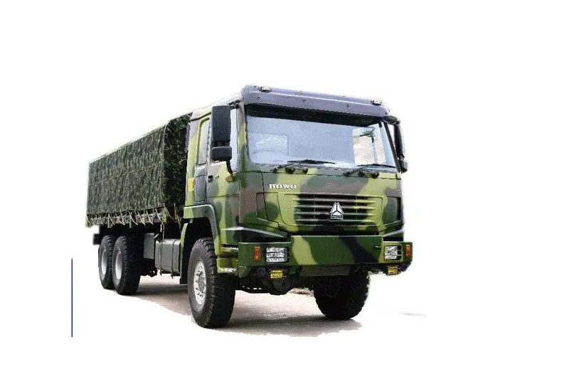 2 شاحنات شاحنة بضائع Euro Ii Howo شاحنة بضائع قوية 420hp سياج مزدوج مقطورات شاحنة