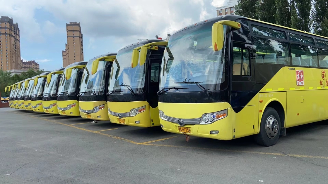 2014 سنة 60 مقعدًا تستخدم حافلات Yutong ZK6107 مع محرك Yuchai 100km / H Steering LHD