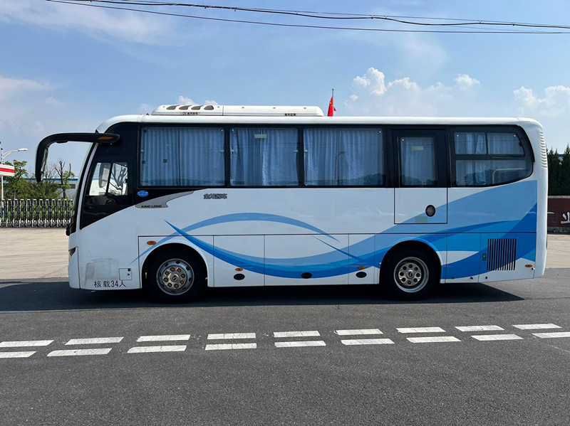 34 مقعدًا 2018 سنة مستعملة حافلة Kinglong XMQ6802 LHD التوجيه للنقل