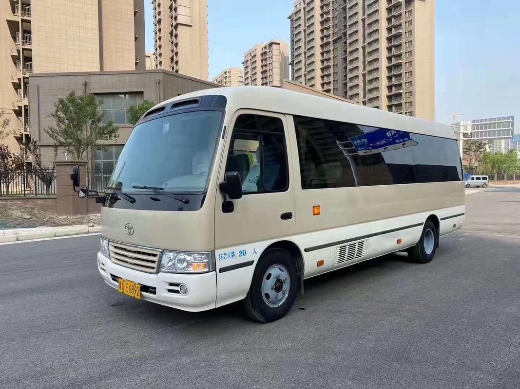 صنع باص كوستر مستعمل ماركة تويوتا 120 كم / ساعة السرعة القصوى 23-29 مقعد