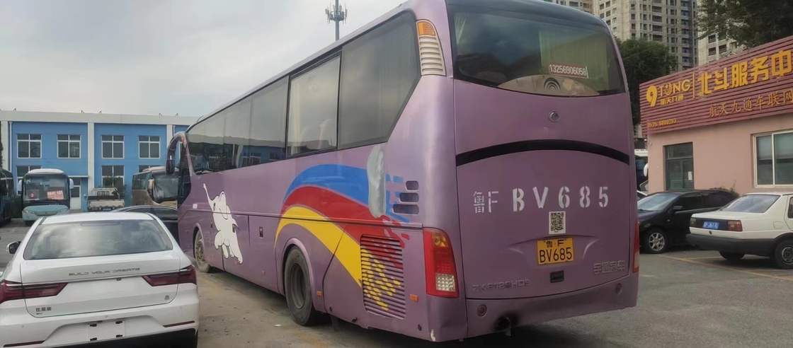 2012 سنة 53 مقعدًا حافلة حافلات مستعملة Yutong ZK6129HD مع باب مزدوج لمحرك الديزل Cummins