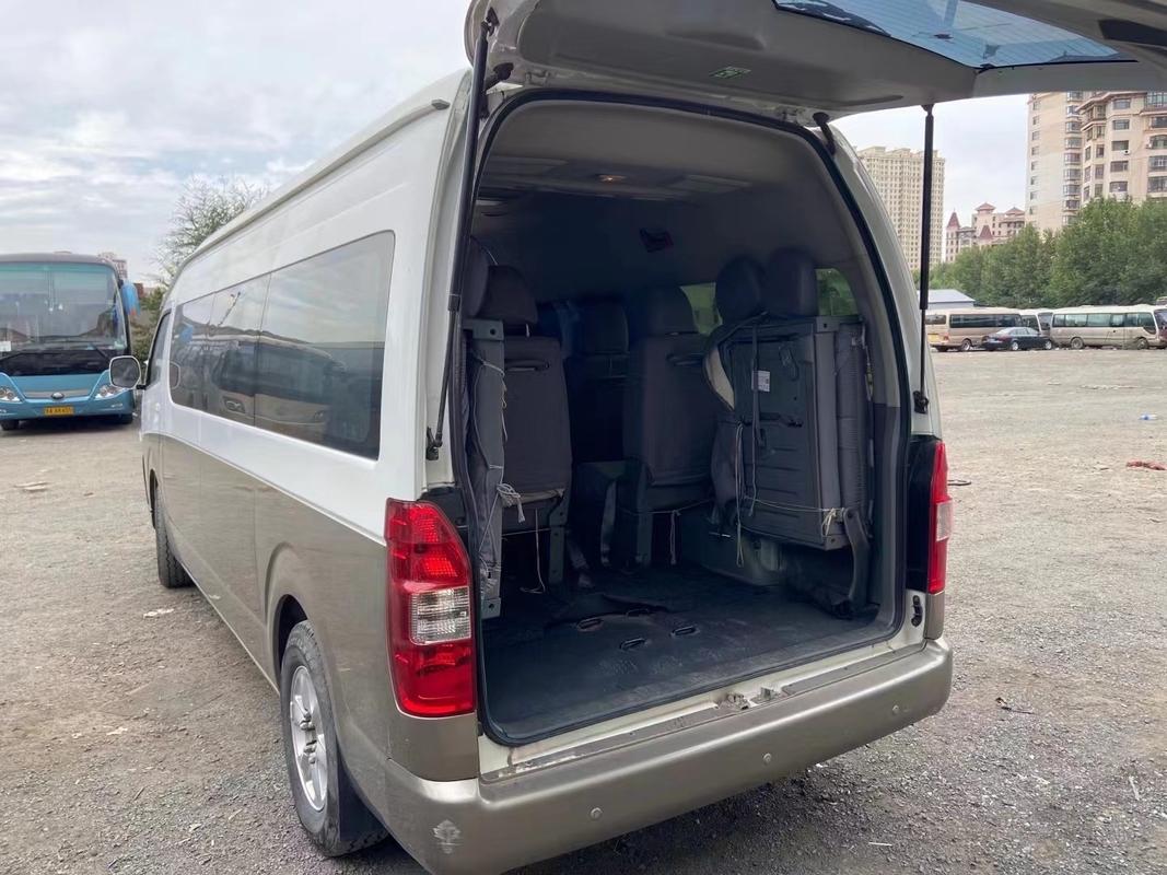 العلامة التجارية الصينية Hiace 18seats مستعملة ميني فان 3TZ محرك البنزين 2016 Jinbei Hiace