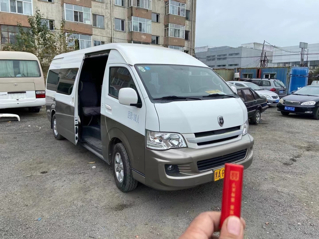 2016 سنة 18 مقاعد مستعملة ميني باص بنزين JINBEI Hiace 3TZ Engine No Accident In Good Condition