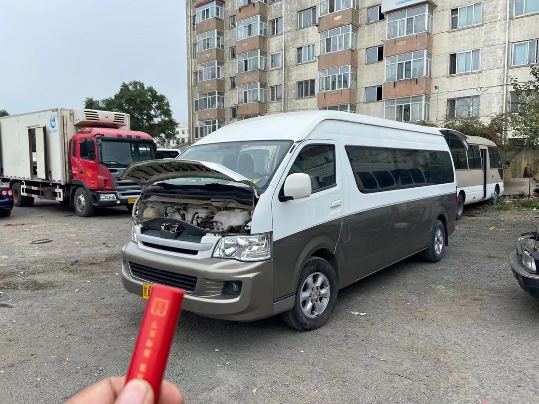 2016 سنة 18 مقاعد مستعملة ميني باص بنزين JINBEI Hiace 3TZ Engine No Accident In Good Condition