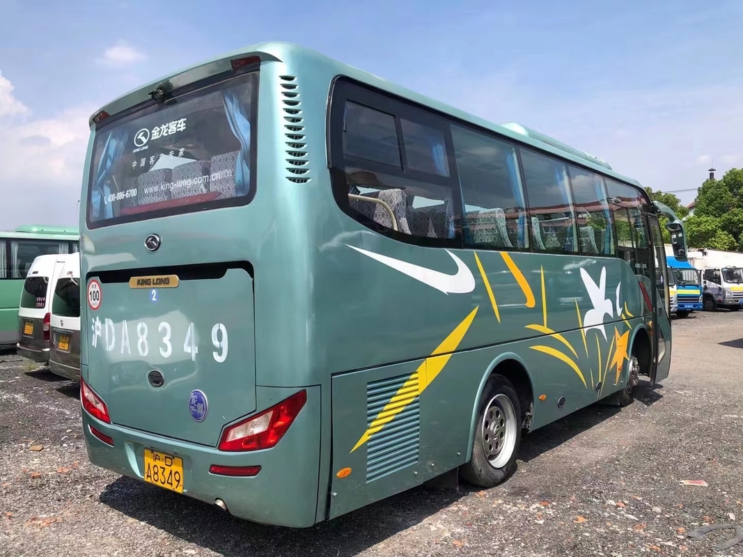 35 مقعدًا تستخدم Kinglong XMQ6802 Bus LHD Steering للنقل في حالة جيدة