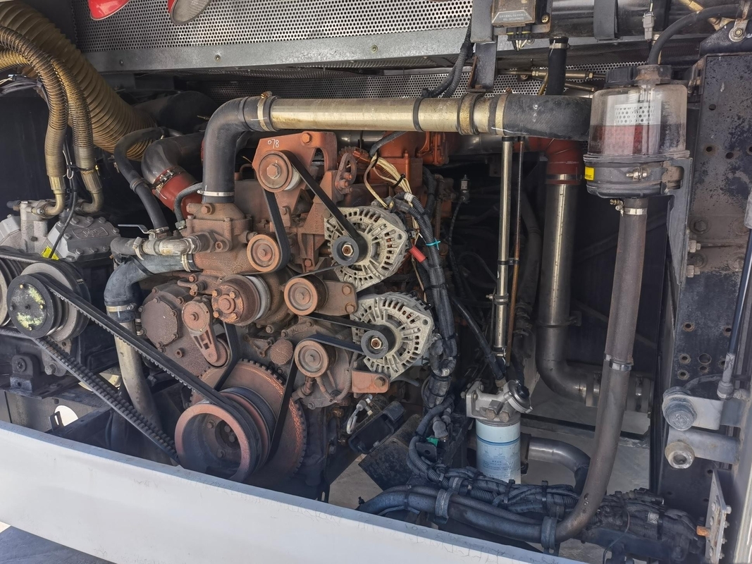 Fo Ton Bus Air Conditioning BJ6120 Used Coach Bus LHD Rear Engine 50 مقعدًا