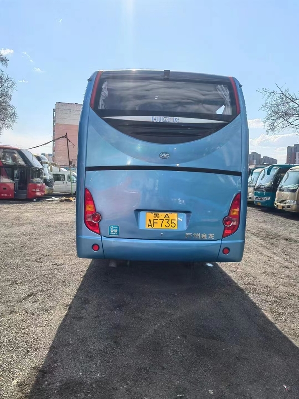 2015 سنة 35 مقعدًا مستعملة Higer KLQ6898 Coach Bus LHD محرك ديزل بدون حوادث