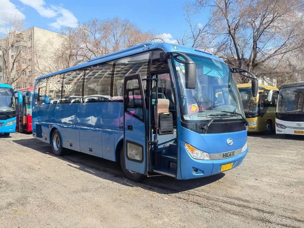 2015 سنة 35 مقعدًا مستعملة Higer KLQ6898 Coach Bus LHD محرك ديزل بدون حوادث
