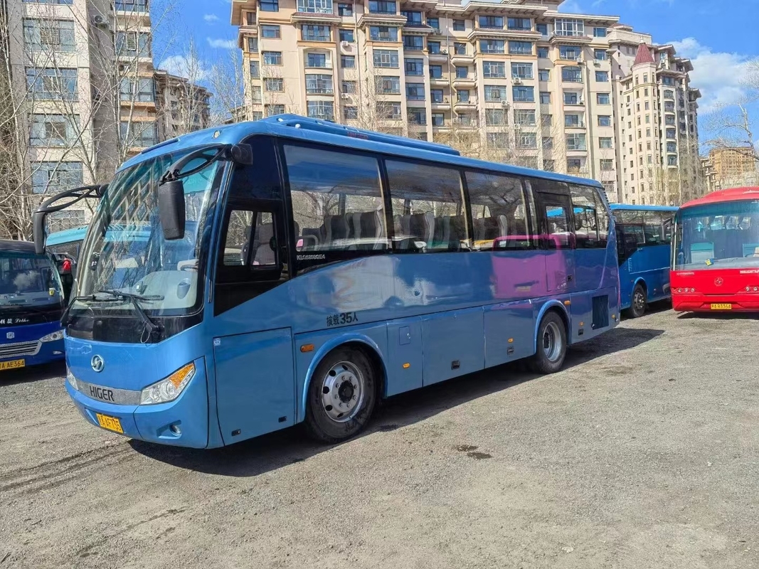 2015 سنة 35 مقعدًا مستعملة Higer KLQ6898 Coach Bus LHD محرك ديزل بدون حوادث