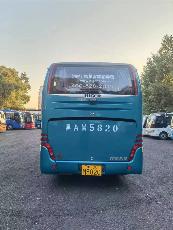 2017 سنة 34 مقاعد مستعملة Higer KLQ6796 Mini Bus LHD Steering Engine بدون حوادث