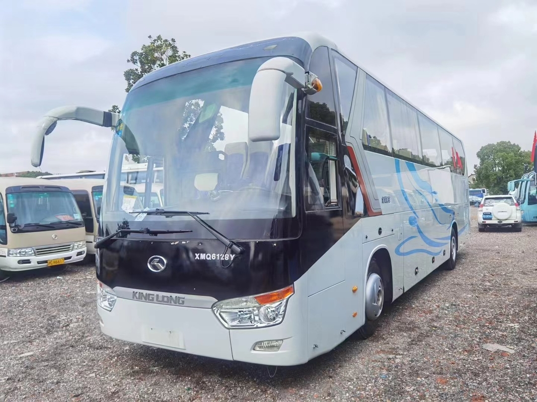 Kinglong Coach Bus Luxury XMQ6128 55 مقعدًا حافلة سياحية فاخرة حافلة سياحية مستعملة