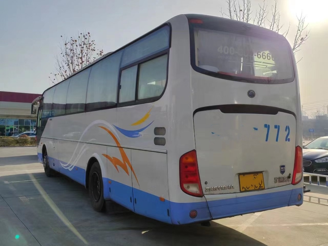 حافلات ديزل مستعملة حافلة بالضغط الأيمن Yutong Zk6110 2 + 3 Layout 62seats Rear Yuchai Engine Bus