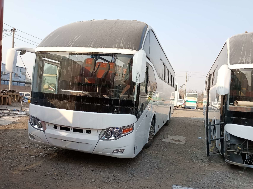 حافلة مستعملة وحافلة Yutong Zk6127 55seats LHD / RHD Leaf Spring Suspension ببابين