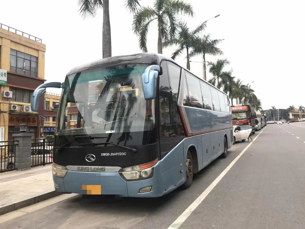 حافلة مستعملة حافلة 52 Seater Kinglong XMQ6129 2nd Hand Bus Air Conditioner Bus للبيع