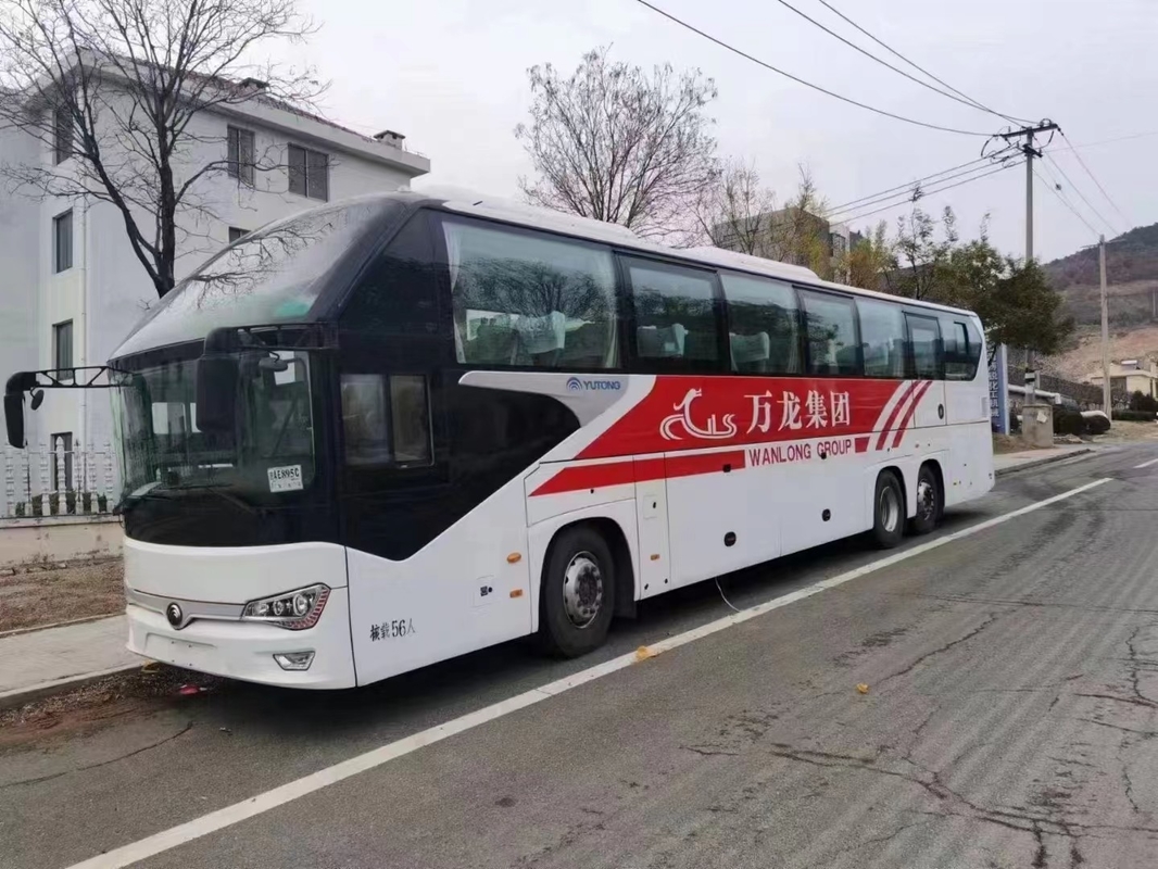 Travel Coach Bus 2020 سنة 56 مقعدًا تستخدم Yutong Buses Zk6148 Double Axle Bus