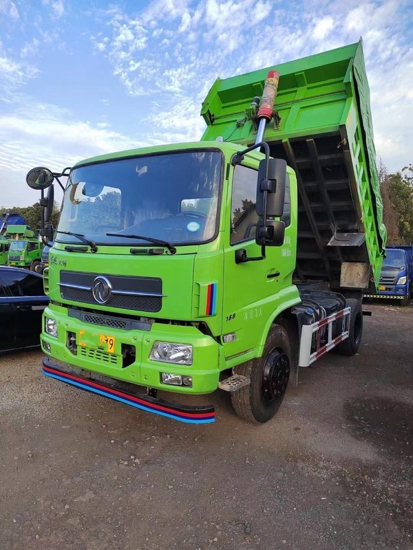 غادر شاحنة قلابة مستعملة Dongfeng Brand 4x2 Dumper شاحنات قلابة خفيفة