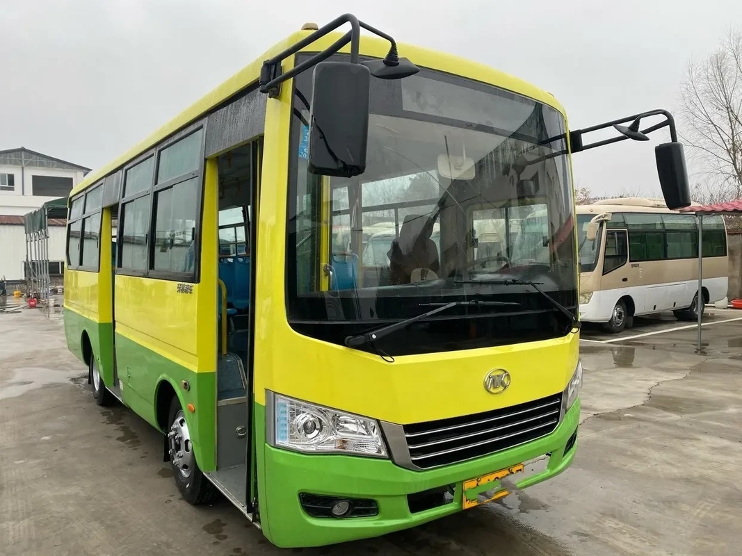 تستخدم حافلة اليد الثانية حافلة المدينة المستخدمة Ankai Bus HK6739 25seats Double Doors Front Engine