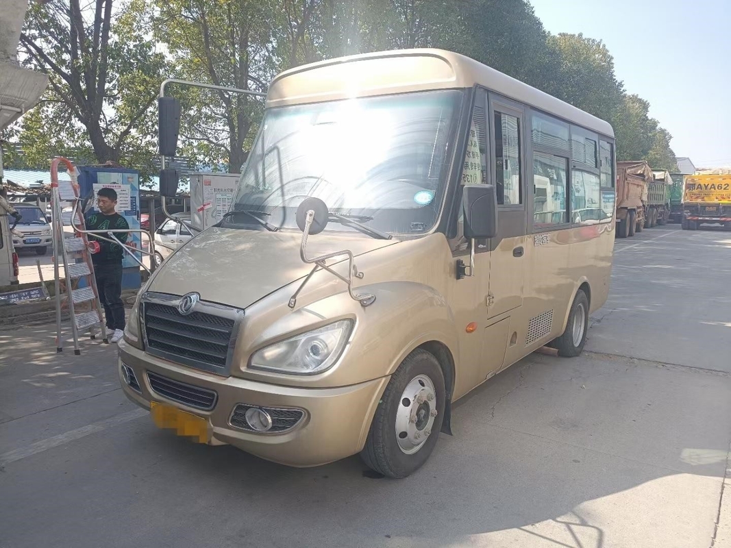 يستخدم محرك الحافلات الصغيرة الأمامية 14 مقعدًا مكيف الهواء Dongfeng Bus EQ6550 EURO V