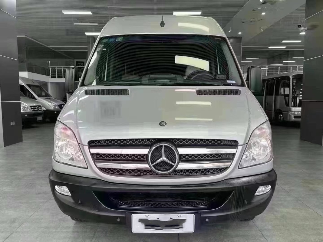 مستعمل 17 Seater Minibus Original Diesel Engine مستعمل بنز FA6710 متعدد الأغراض
