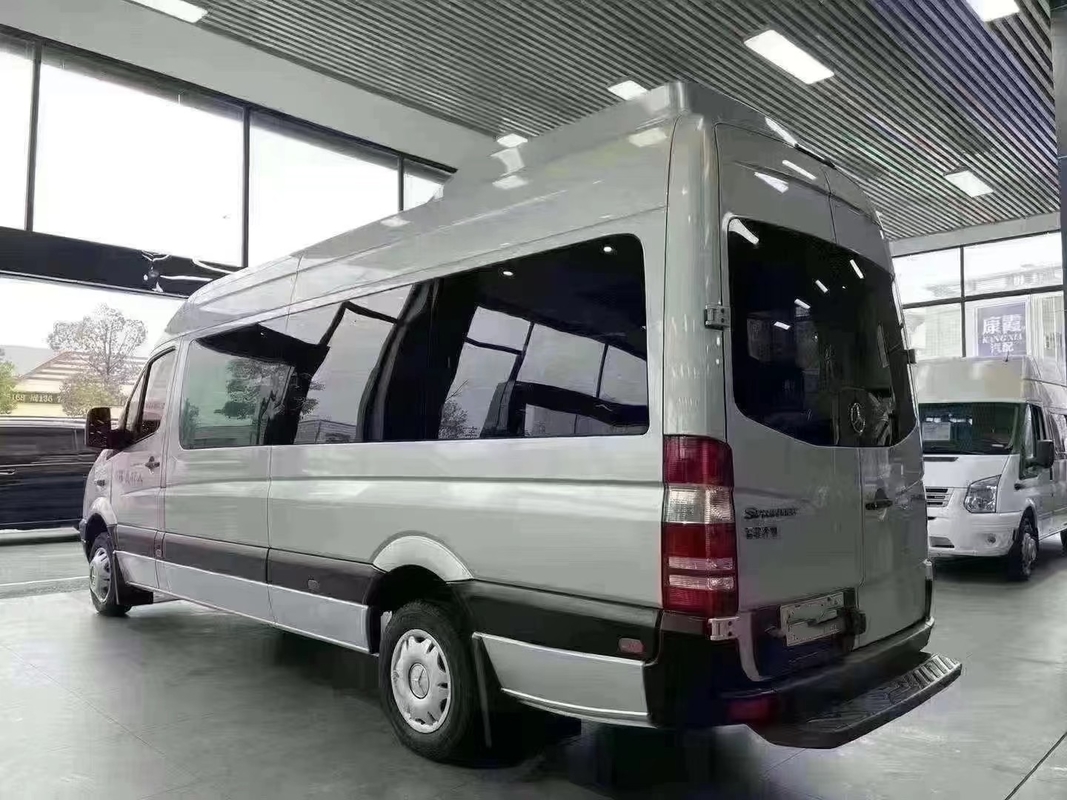 مستعمل 17 Seater Minibus Original Diesel Engine مستعمل بنز FA6710 متعدد الأغراض