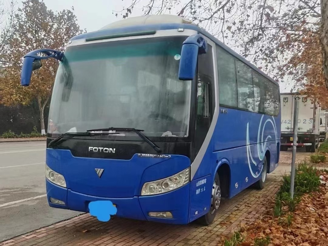37 مقعدًا تستخدم الحافلات والحافلات Yuchai Engine المستخدمة Foton Bus BJ6850 محرك اليد اليسرى