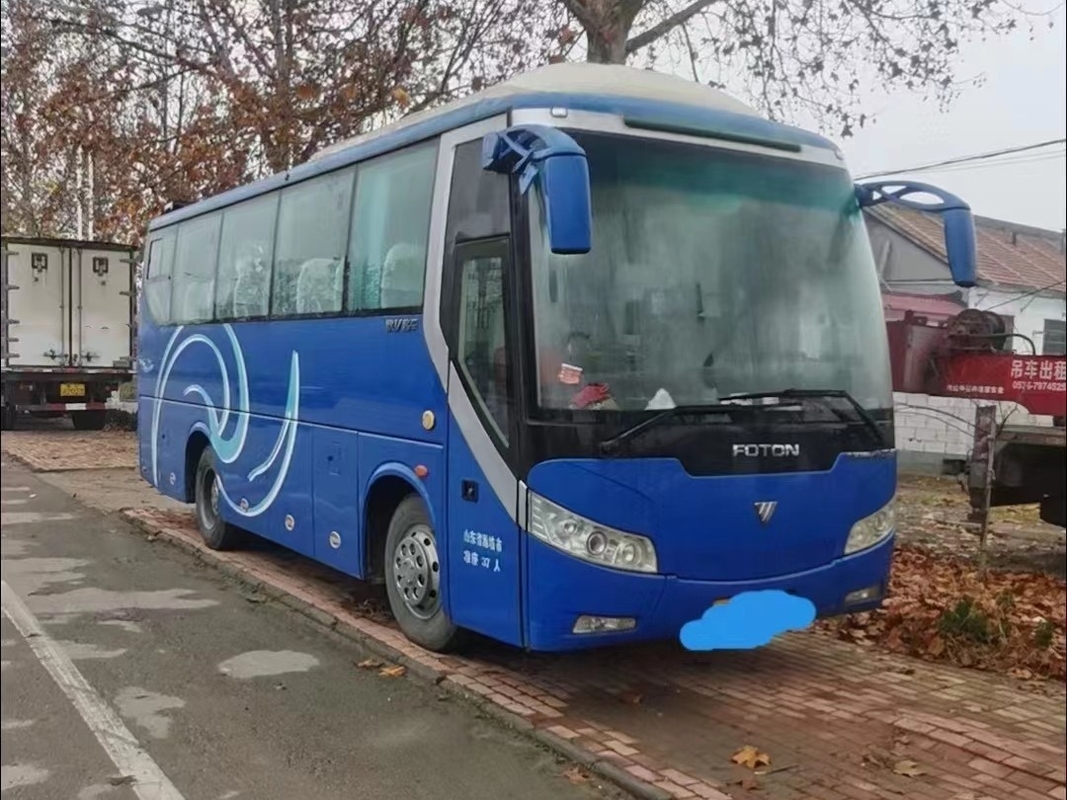 37 مقعدًا تستخدم الحافلات والحافلات Yuchai Engine المستخدمة Foton Bus BJ6850 محرك اليد اليسرى