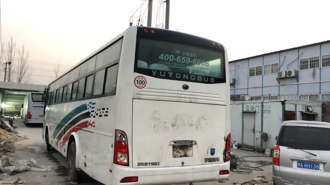 المحرك الأمامي للحافلة السياحية المستعملة 53 مقعدًا تستخدم نافذة Yutong Bus ZK6112D المنزلقة