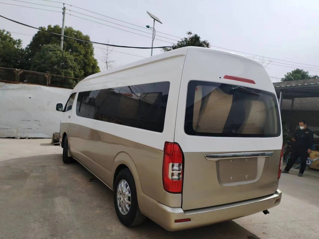 حافلة صغيرة رخيصة مستعملة 18 مقعدًا تستخدم Kinglong Hiace Bus Front Engine Vehicle TV
