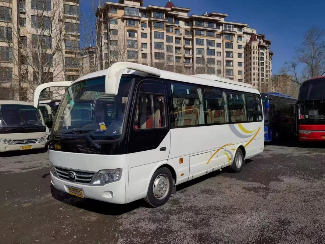 2nd Hand Bus Sealing Windows 28 Seats Single Door Front Engine المستخدمة Young Tong Bus ZK6729D