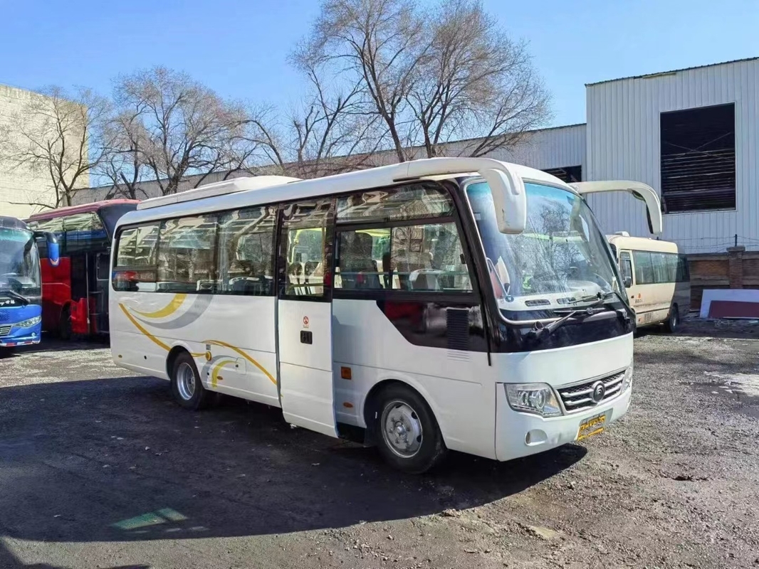 2nd Hand Bus Sealing Windows 28 Seats Single Door Front Engine المستخدمة Young Tong Bus ZK6729D