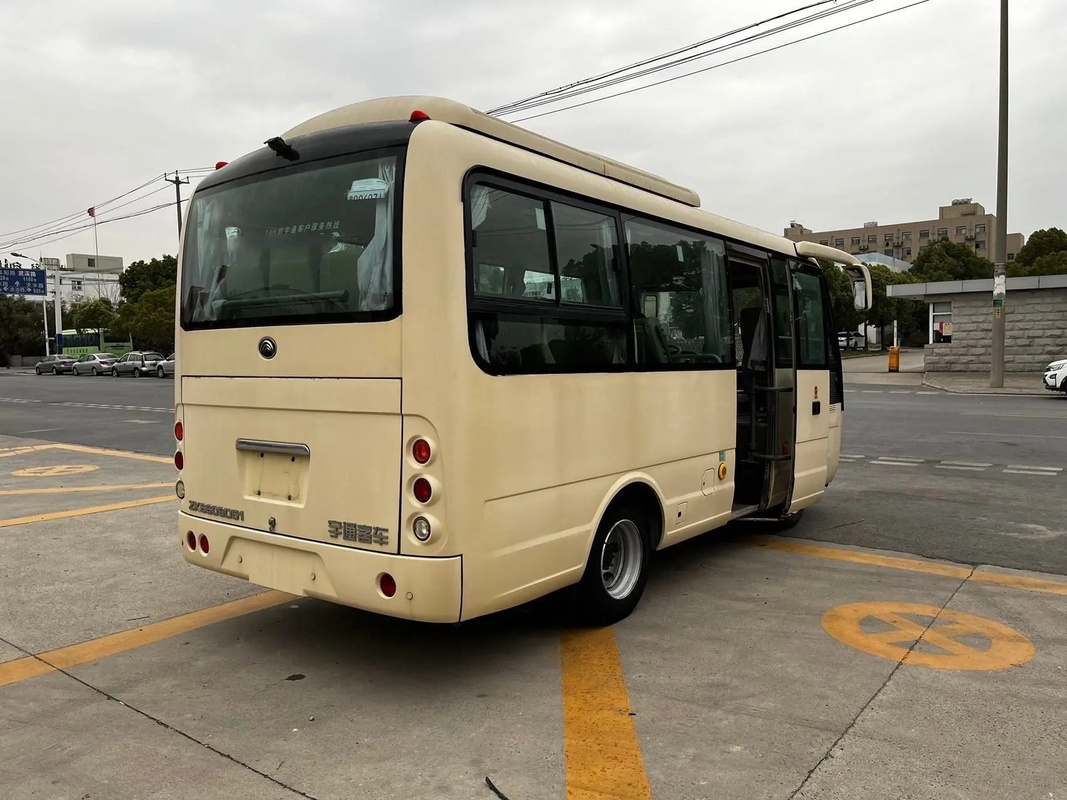 مستعملة ميني كوتش محرك أمامي 19 مقعدًا محرك ديزل مكيف هواء مستعمل Yutong Bus ZK6609D