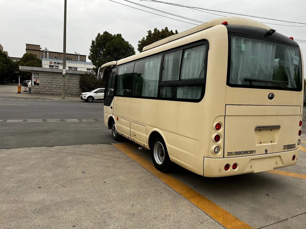 مستعملة ميني كوتش محرك أمامي 19 مقعدًا محرك ديزل مكيف هواء مستعمل Yutong Bus ZK6609D