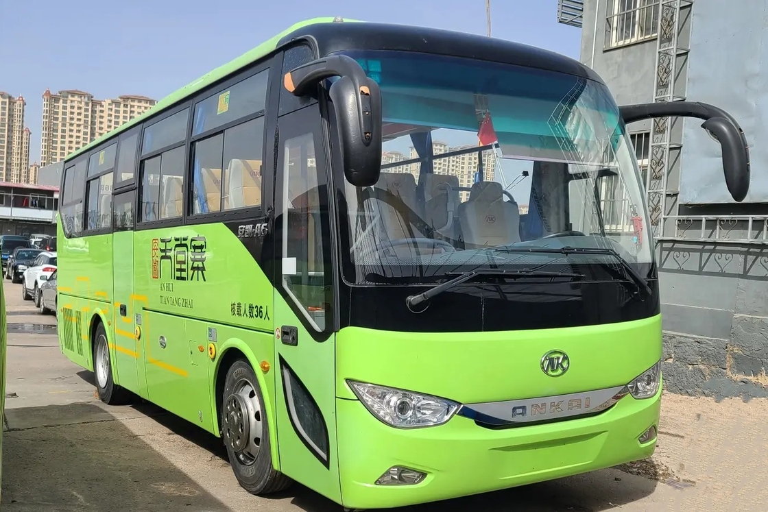 الحافلة المستعملة والحافلة Yuchai Engine Sliding Window 36 مقعدًا في الباب الأوسط Ankai Bus HFF6909
