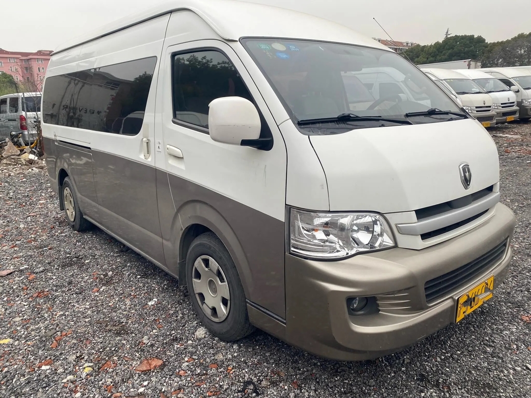 حافلة صغيرة مستعملة 2017 سنة 14 مقعد زيت محرك باب متأرجح خارجي Jinbei Hiace SY6548