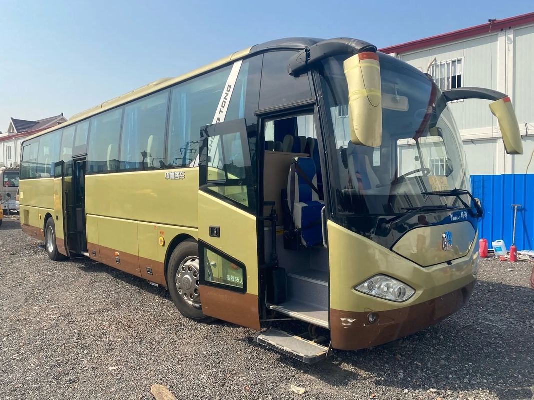 حافلة مستعملة 55 مقعدًا 330hp محرك Wechai أبواب مزدوجة نافذة مانعة للتسرب تستخدم Zhongtoong Bus LCK6120